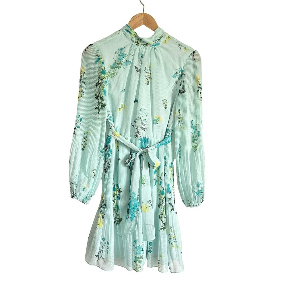 Alex Marie Rissa Floral Long Sleeve Mockneck Dress 4